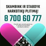 Nuo vasario 6 d. startavo Lietuvos policijos pasitikėjimo telefono linija „Narkotikams – NE“